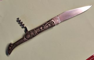 Laguiole World Cup Football lama acciaio cavatappi