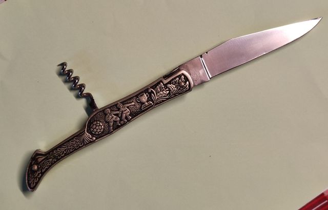 Laguiole World Cup Football lama acciaio cavatappi