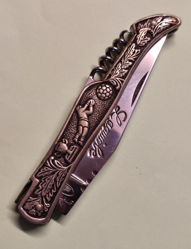 Laguiole World Cup Football lama acciaio cavatappi