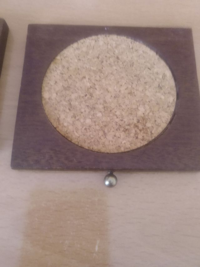 Posavasos en madera y corcho