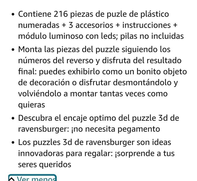 Puzzle 3D tirreno pisa con luces