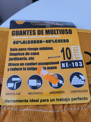 Pack guantes de trabajo talla 10