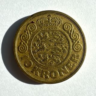 Lote de monedas coronas danesas