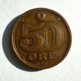 Lote de monedas coronas danesas