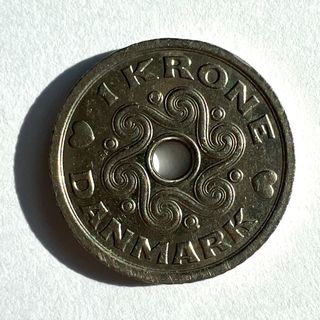 Lote de monedas coronas danesas