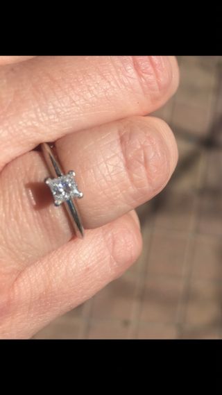 TIFFANY PLATINO DIAMANTE con DOCUMENTACION