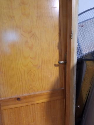 Puerta de paso de madera