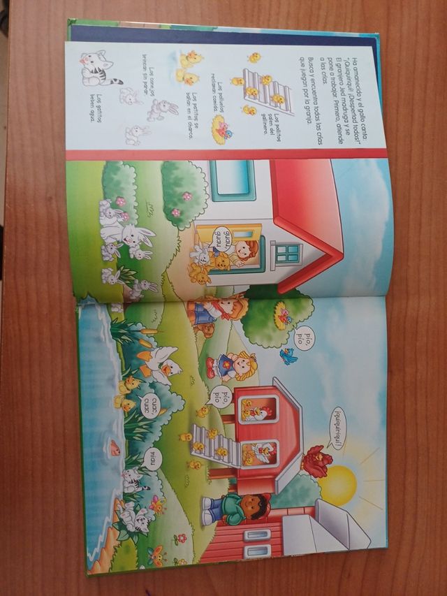 Libro infantil Un día en la granja Busca y encuent