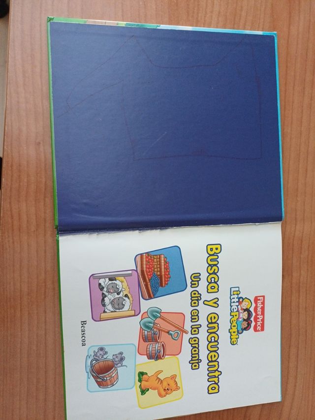 Libro infantil Un día en la granja Busca y encuent