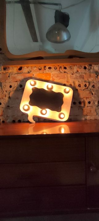 LAMPARA CARTEL PIZARRA LUMINOSO