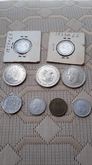 9 monedas Españolas 