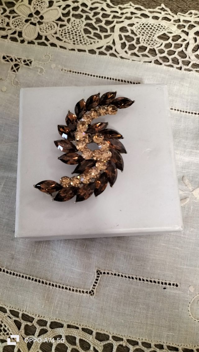 Spilla e pendente vintage di topazio