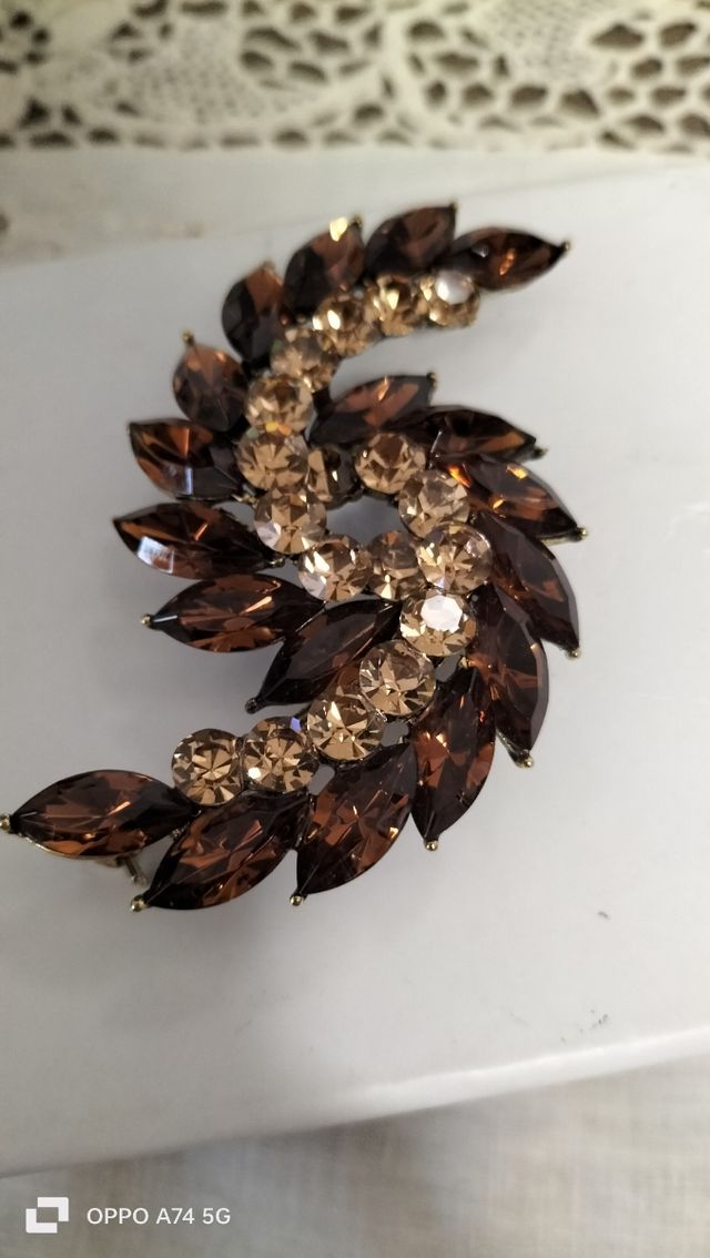 Spilla e pendente vintage di topazio