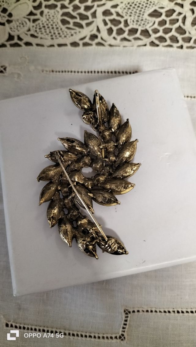 Spilla e pendente vintage di topazio