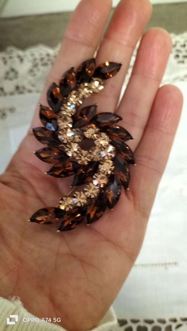 Spilla e pendente vintage di topazio