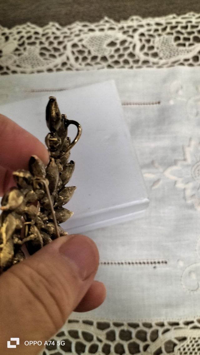 Spilla e pendente vintage di topazio