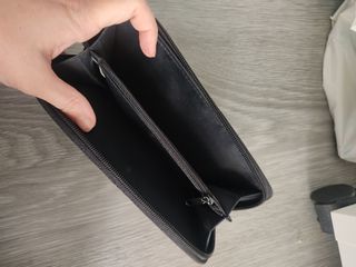 Cartera billetera negra grande