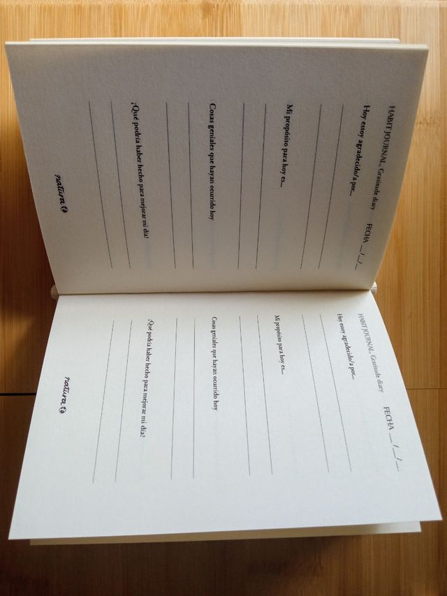 Diario gratitud NATURA