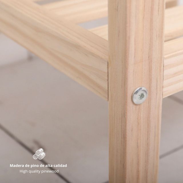 Mesa centro Auxiliar Madera Maciza Panel Cristal