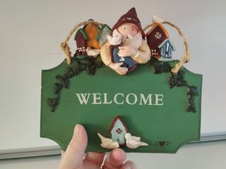 Welcome ingresso porta Natale