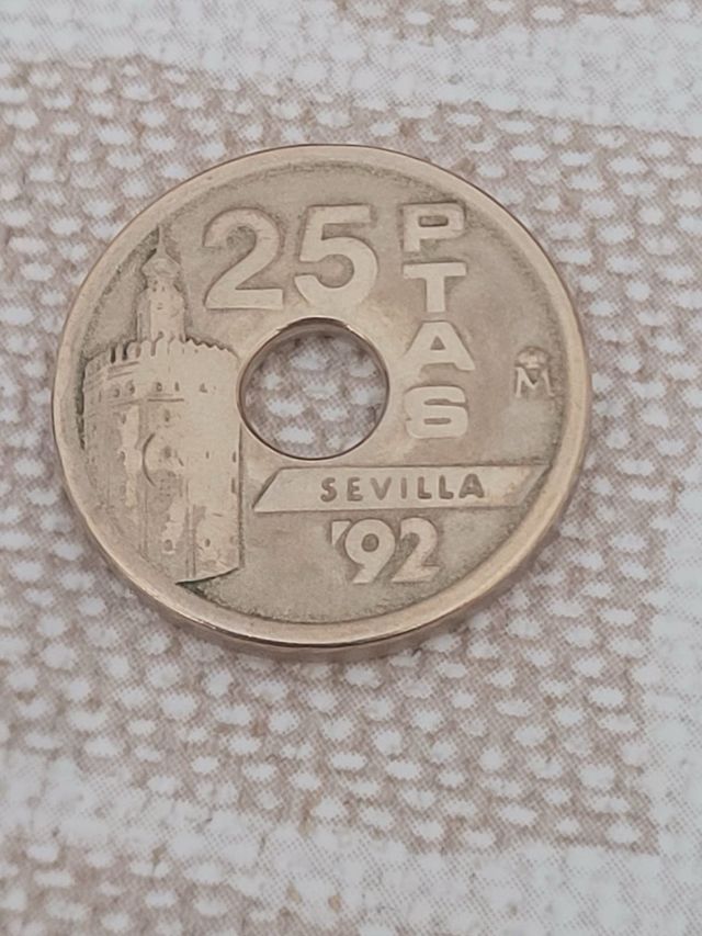 Moneda 25 ptas sevilla 92