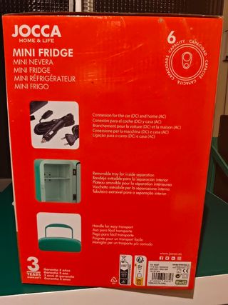 Nevera termoelectrica Jocca vintage VERDE