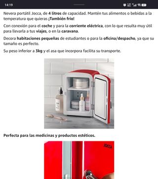 Nevera termoelectrica Jocca vintage VERDE