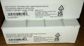 2 cuffie cablate Earpods to lightning IPhone Apple