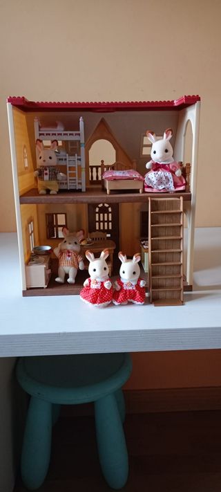 Casita y familia de chocolate