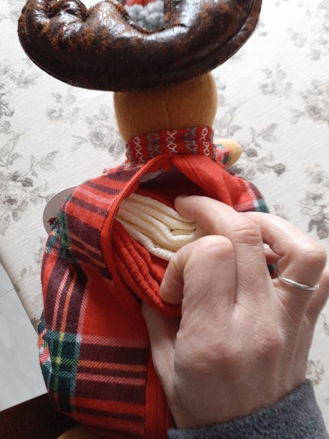 Oggetto natalizio con 3 strofinacci 