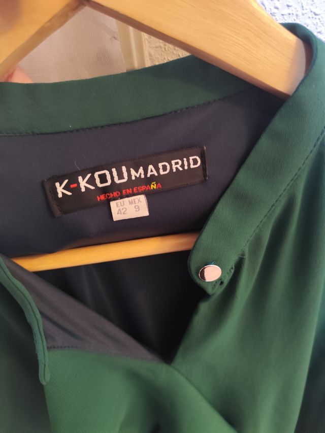 Vestido coctel verde oliva 🫒