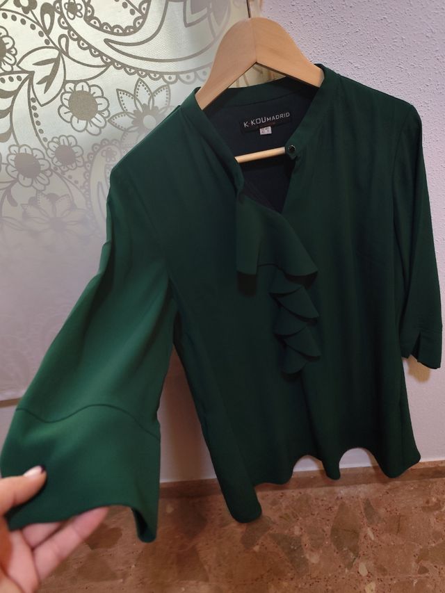 Vestido coctel verde oliva 🫒