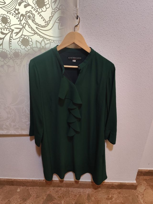 Vestido coctel verde oliva 🫒