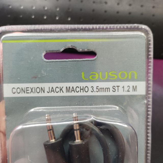 Cable conexión Jack macho 3.5mm ST 1.2M