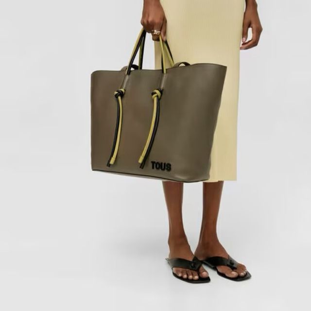 Capazo grande de piel TOUS