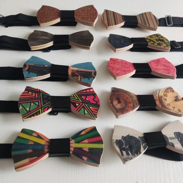 10 Papillon LegnoMade in Italy Uomo Regolabili 488