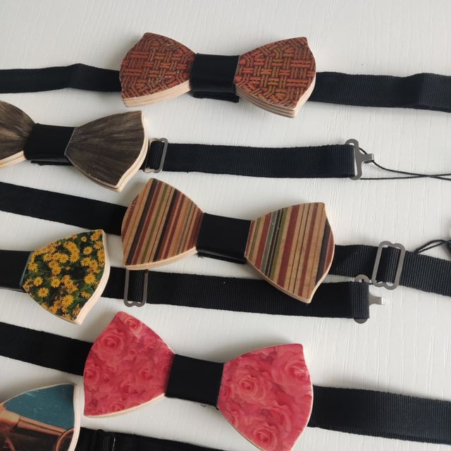 10 Papillon LegnoMade in Italy Uomo Regolabili 488