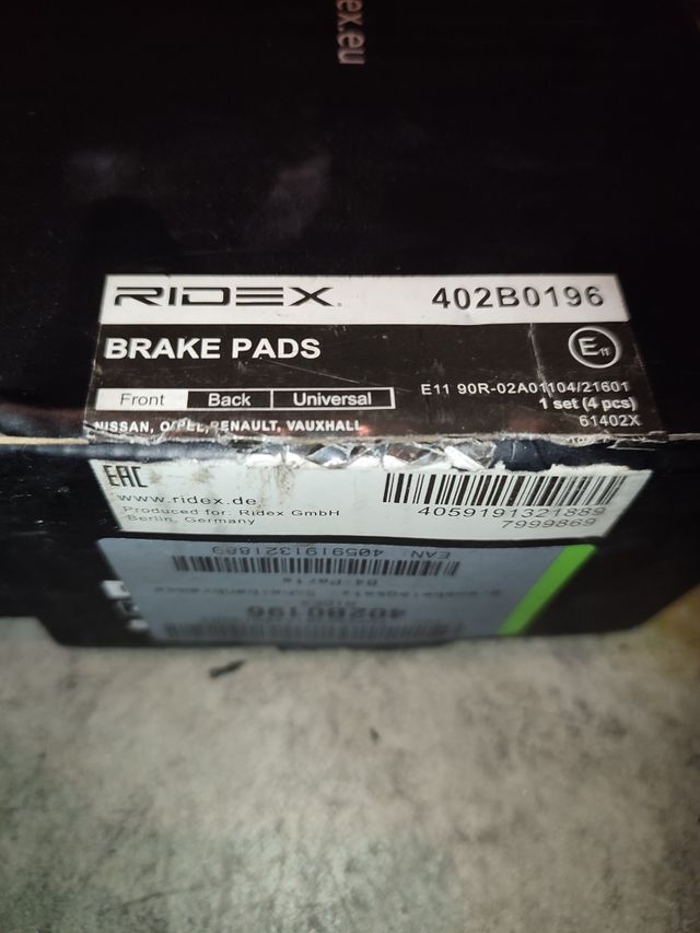 Pastillas Nissan Opel ford vauxhall