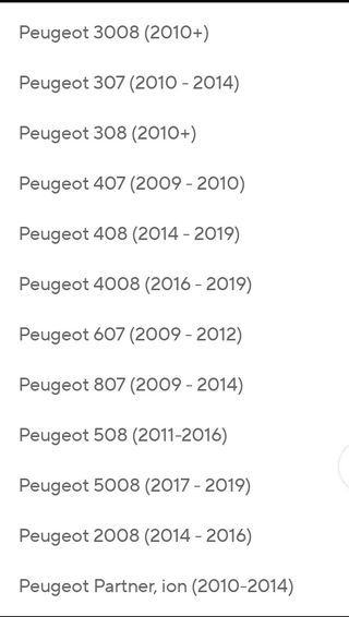 Cable radio Citroen C5