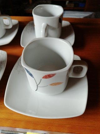 6 TAZAS CAFÉ PORCELAIN FINE HANLONG