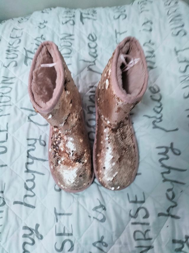 Botas niña de lentejuelas