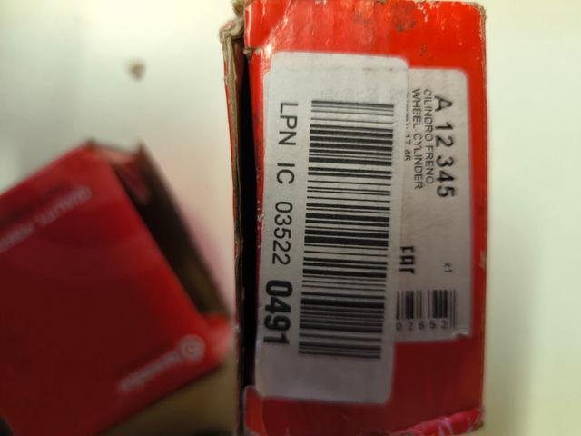 Cilindro freno A12345 Brembo