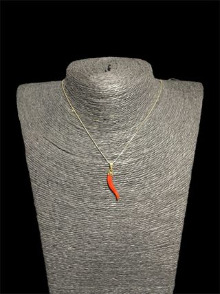 Collana portafortuna in argento 925 placcata or