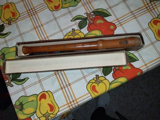Flauto in legno vintage
