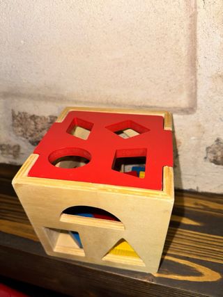 Piezas bloques encajables madera