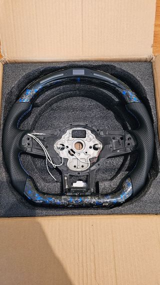 Volante Volkswagen carbono forjado LED