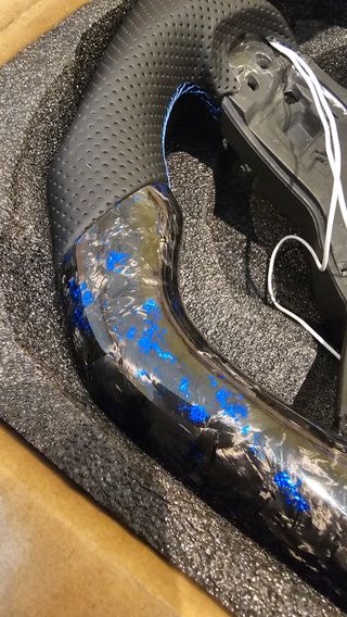 Volante Volkswagen carbono forjado LED