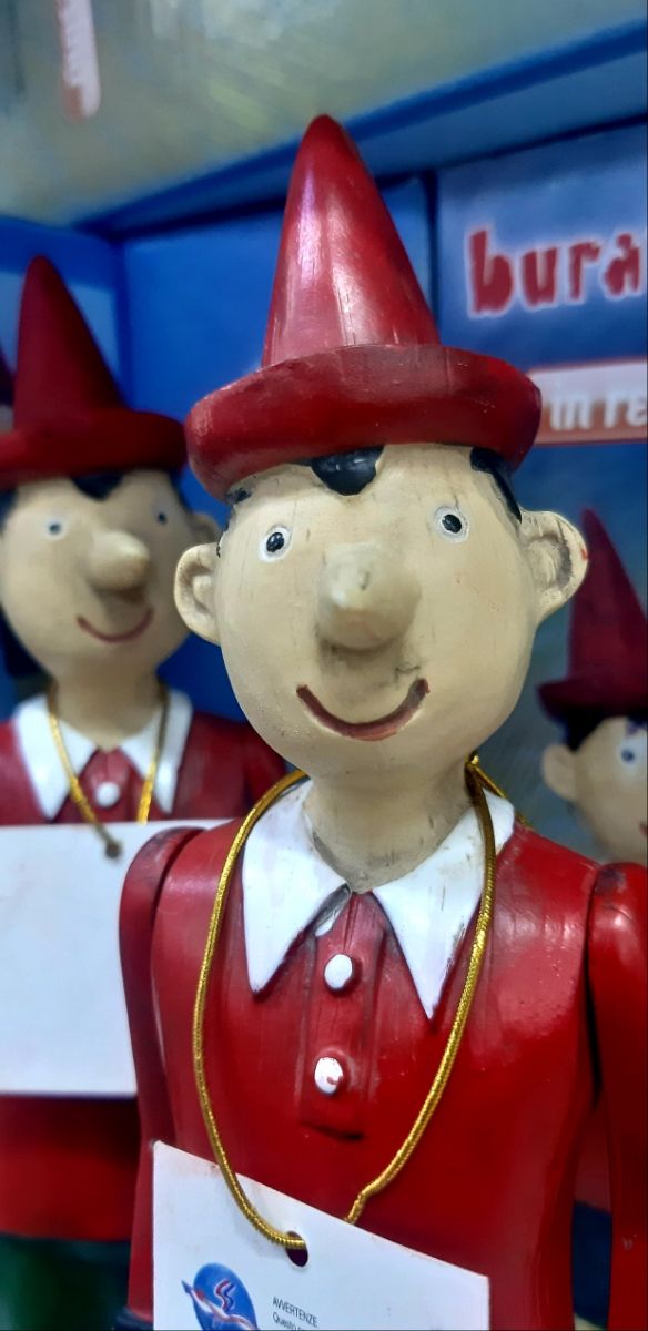 Pinocchio statuetta resina 26cm