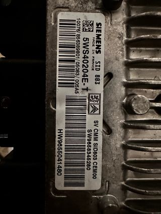 Centralita Siemens Peugeot 2.0 HDI