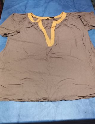 Camisa de cuello medieval/vikingo